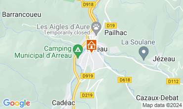 Map Saint Lary Soulan Apartment 127677