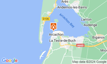 Map Arcachon Apartment 108450