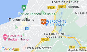 Map Thonon Les Bains Apartment 110536