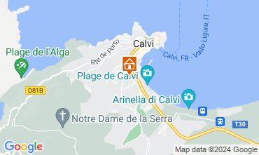 Map Calvi Apartment 119355