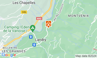 Map Les Arcs Chalet 126216