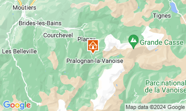 Map Pralognan la Vanoise Vacation rental 45684