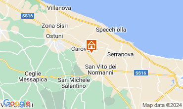 Map Carovigno Villa 128502