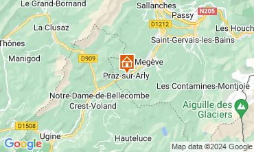 Map Praz sur Arly Apartment 2299