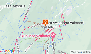 Map Valmorel One-room apartment 126414