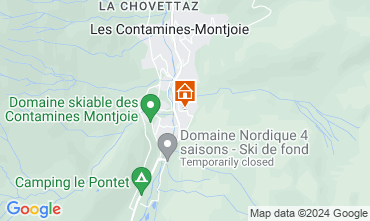 Map Les Contamines Montjoie Apartment 121099