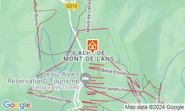 Map Les 2 Alpes Apartment 127115