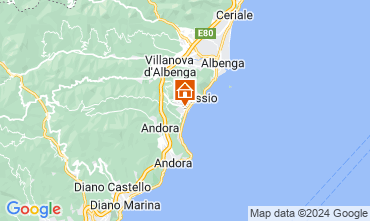 Map Alassio Apartment 127583