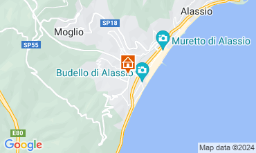 Map Alassio Apartment 127583