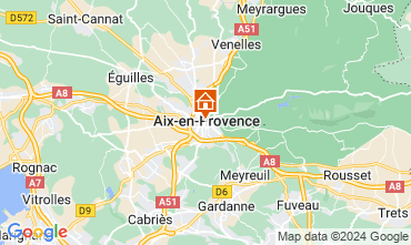 Map Aix en Provence Apartment 126225