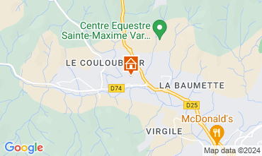 Map Sainte Maxime Villa 128292