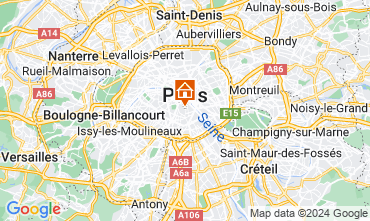 Map PARIS One-room apartment 128933