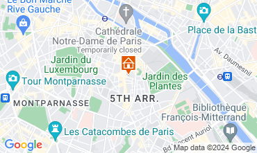 Map PARIS One-room apartment 128933