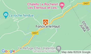 Map Foncine le Haut Vacation rental 128662