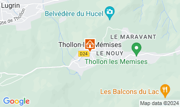 Map Thollon Les Mmises Apartment 27888