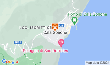 Map Cala Gonone Apartment 106617