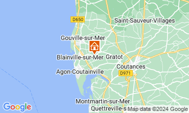 Map Blainville-sur-Mer Vacation rental 60256