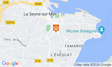 Map La Seyne sur Mer Apartment 108145