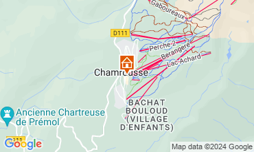 Map Chamrousse One-room apartment 757