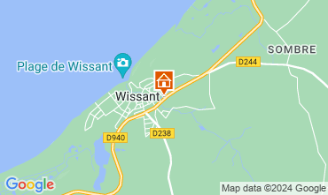 Map Wissant Vacation rental 40792