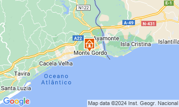 Map Monte Gordo Apartment 83178