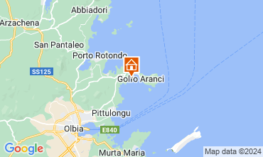 Map Aranci Gulf Apartment 74665