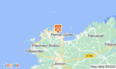 Map Perros-Guirec One-room apartment 112857