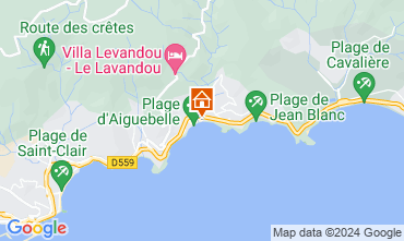 Map Le Lavandou One-room apartment 121564