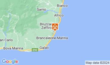 Map Bruzzano Zeffirio Apartment 127268