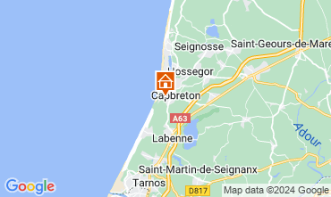 Map Capbreton Villa 127258