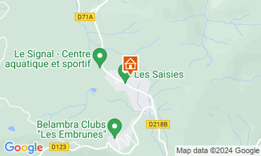 Map Les Saisies Apartment 26913