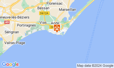 Map Cap d'Agde Apartment 121859