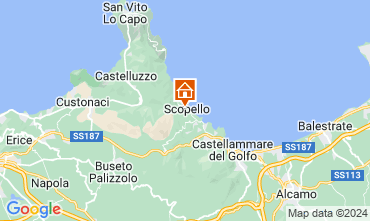 Map Scopello Apartment 125915