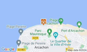 Map Arcachon One-room apartment 46236