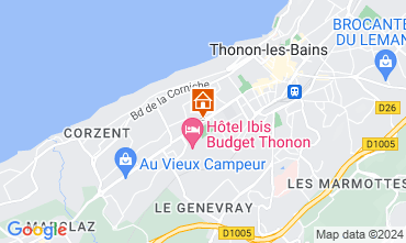 Map Thonon Les Bains Apartment 118446