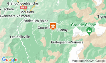 Map Courchevel Apartment 1096