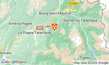 Map Peisey-Vallandry Apartment 121219