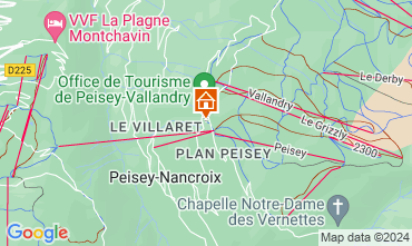 Map Peisey-Vallandry Apartment 121219