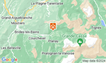 Map Champagny en Vanoise Apartment 102107