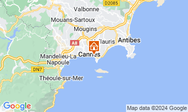 Map Cannes One-room apartment 128452