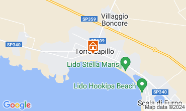 Map Porto Cesareo Apartment 125561