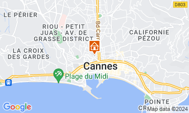 Map Cannes Apartment 40957