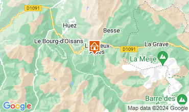 Map Les 2 Alpes Apartment 120571