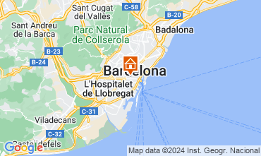 Map Barcelona One-room apartment 127275