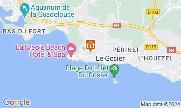 Map Le Gosier (Guadeloupe) One-room apartment 101387