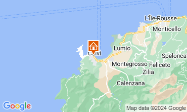 Map Calvi Apartment 128803