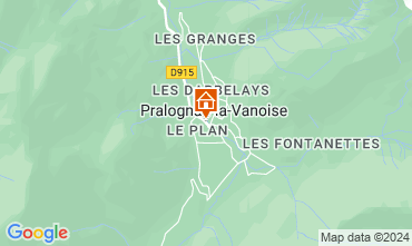 Map Pralognan la Vanoise Apartment 16983