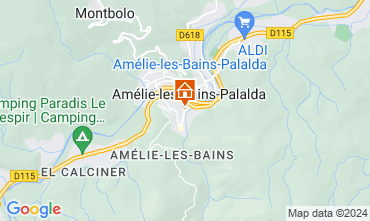 Map Amlie-Les-Bains One-room apartment 127305