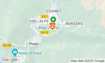 Map Alpe d'Huez Apartment 123705