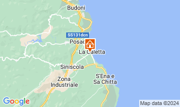 Map La Caletta Apartment 128443
